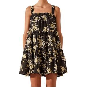 Shona Joy Goldie Tiered Mini Dress 4